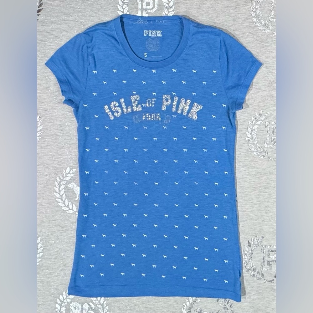 VS PINK VINTAGE BLING ISLE OF PINK TEE